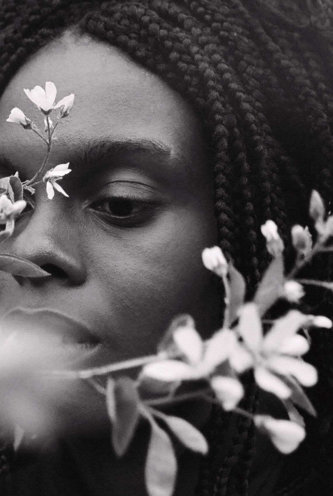 Isioma in the Blossoms (BW) by Georgia Hilmer, 2019 — personal isioma
