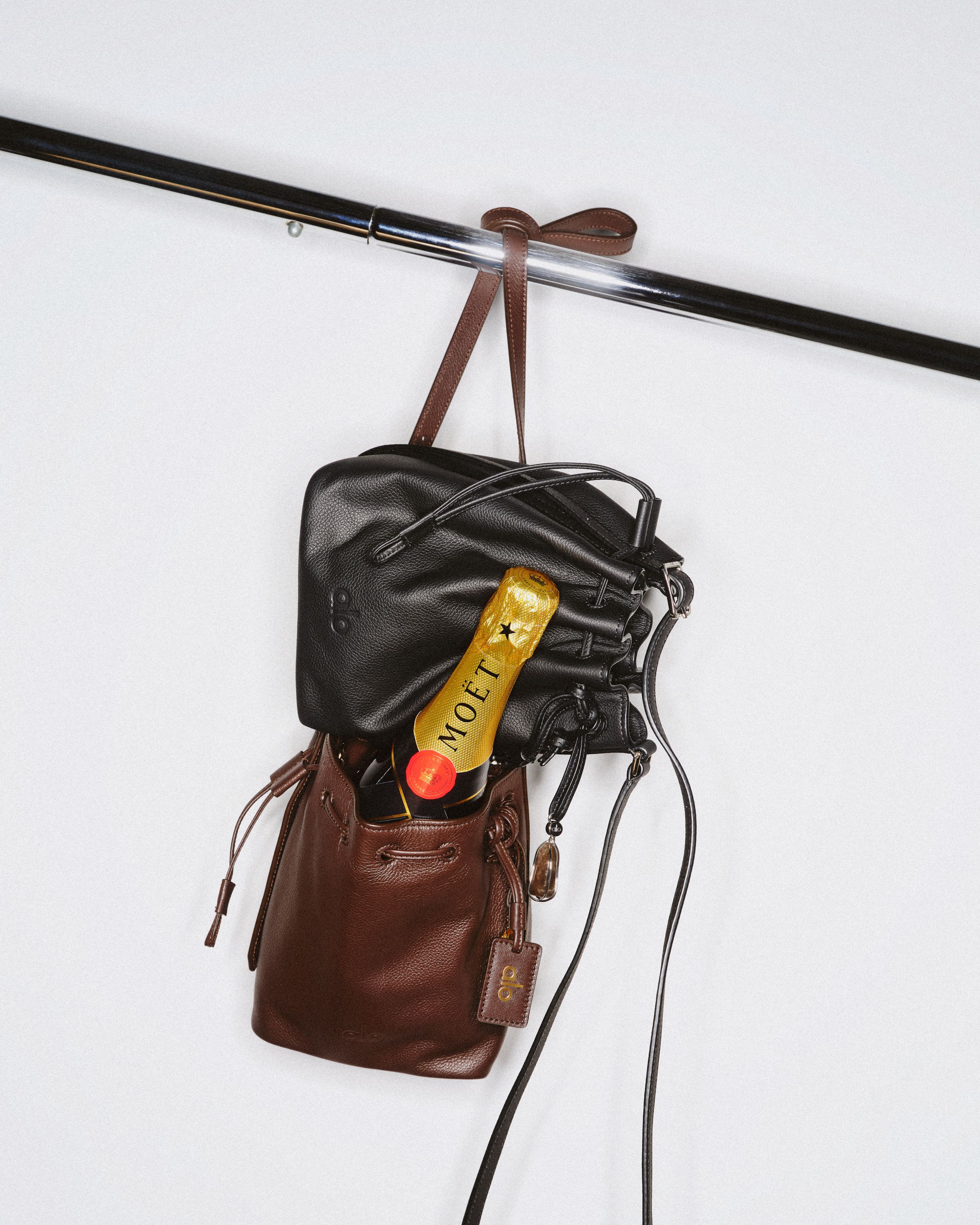 Bags and Bottles for Flaunt by Laura Woolf, 2025 — Flaunt bags and bottles moet