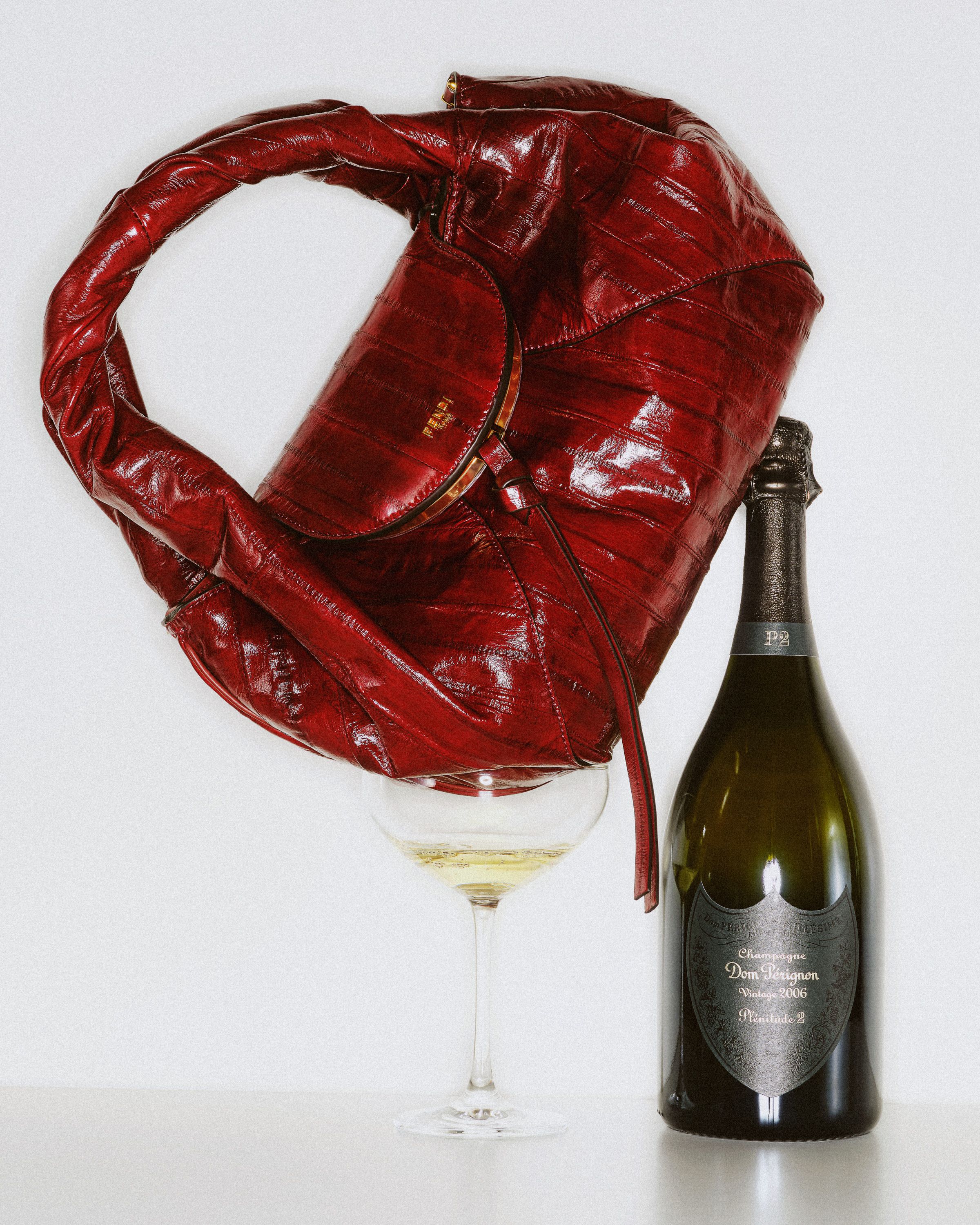Bags and Bottles for Flaunt by Laura Woolf, 2025 — Flaunt bags and bottles Dom